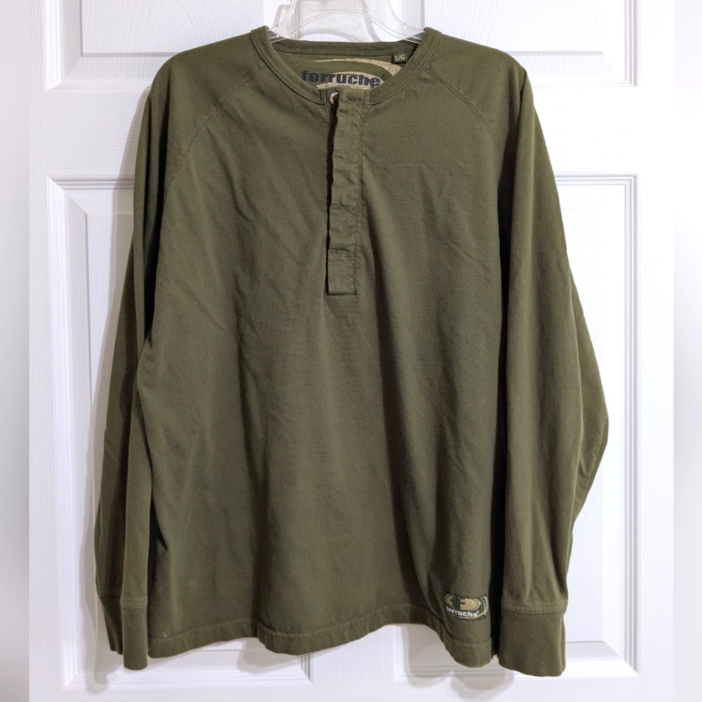 Ferruche Men's Long Sleeve Henley Shirt